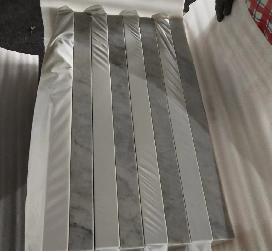 Carrara White marble wall tiles