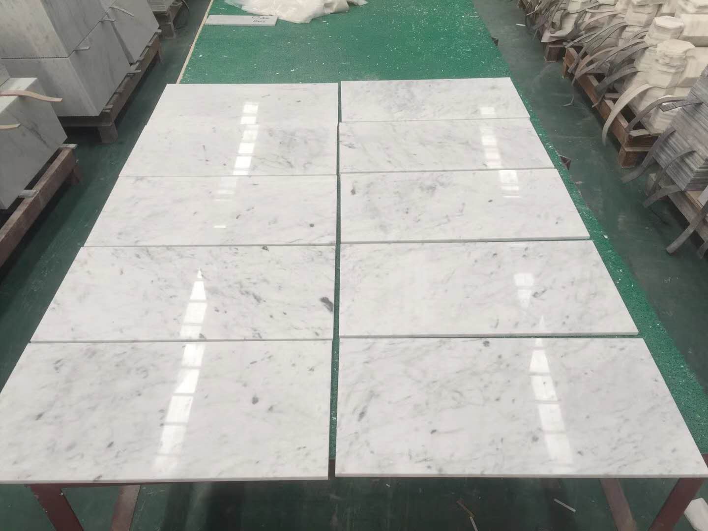 Biano Carrara White marble for steps