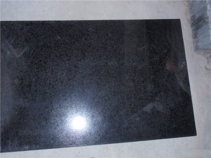 polished Natural Black Granite For Flooring and wall