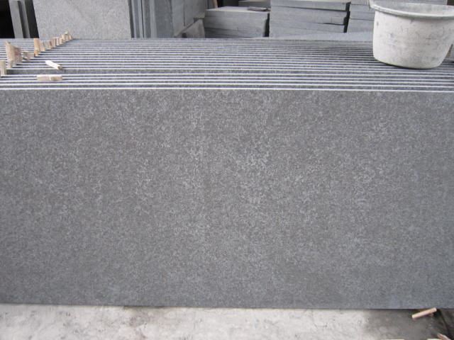 Natural Black Granite flamed For Flooring and wall