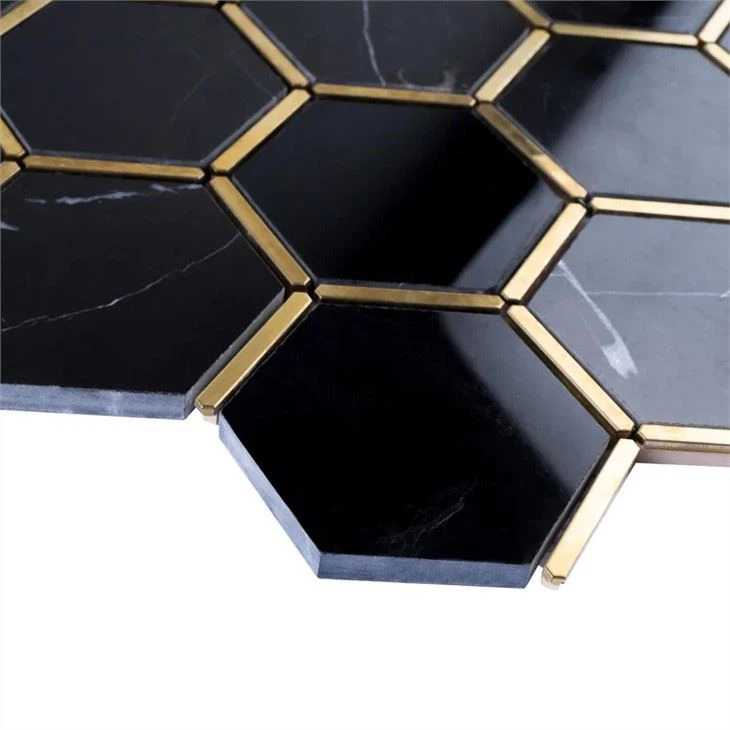 Mosaic wall tile for blacksplash