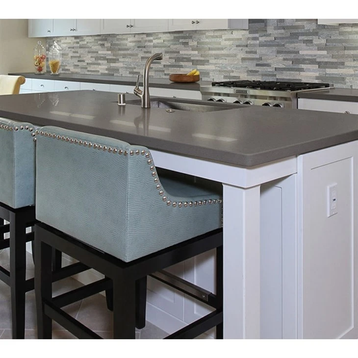 iced gray quartz countertop