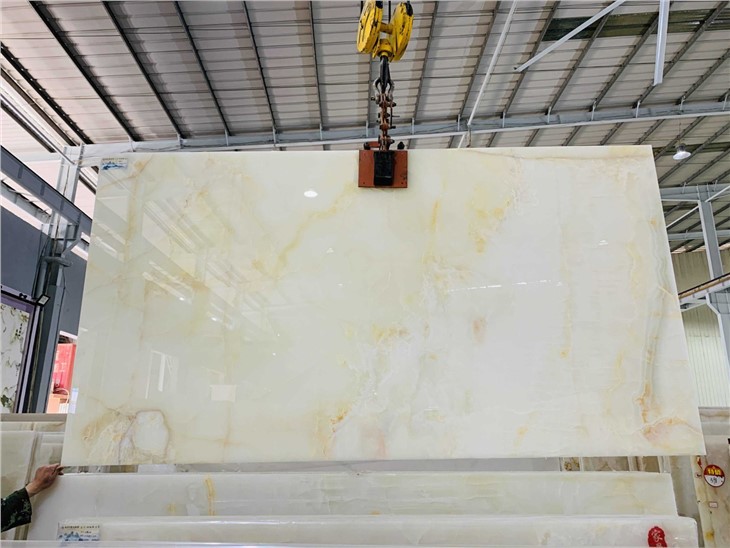 Natural Stone Luxury White Marble Onyx For Slab &Tile